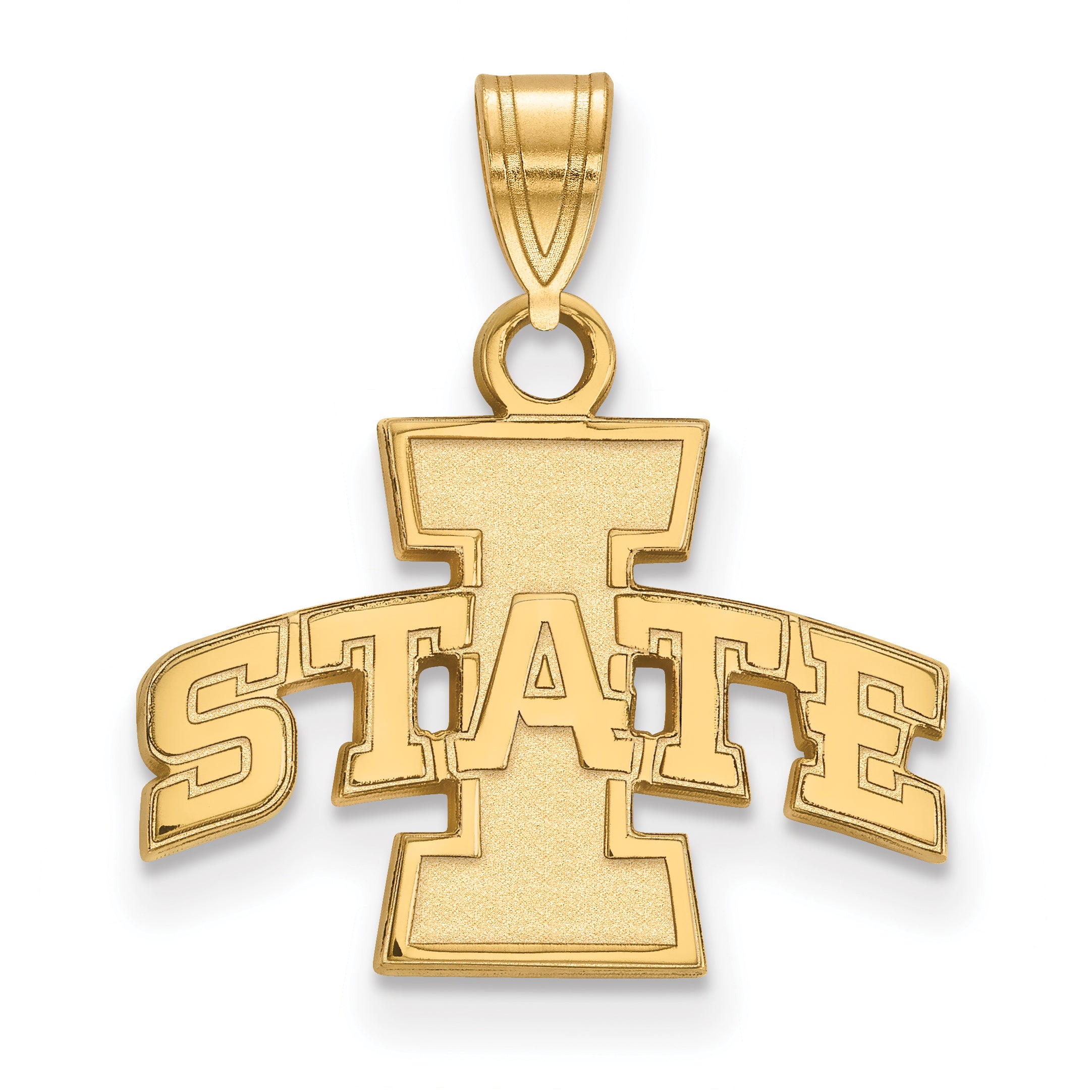 Gold Plated Sterling Silver Logoart Iowa State University Small Pendant