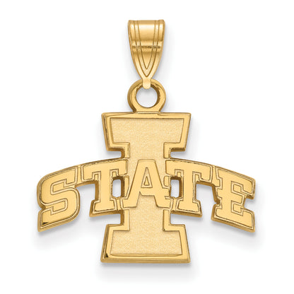 Gold Plated Sterling Silver Logoart Iowa State University Small Pendant