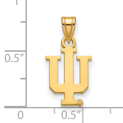14K Yellow Gold Logoart Indiana University I U Small Pendant