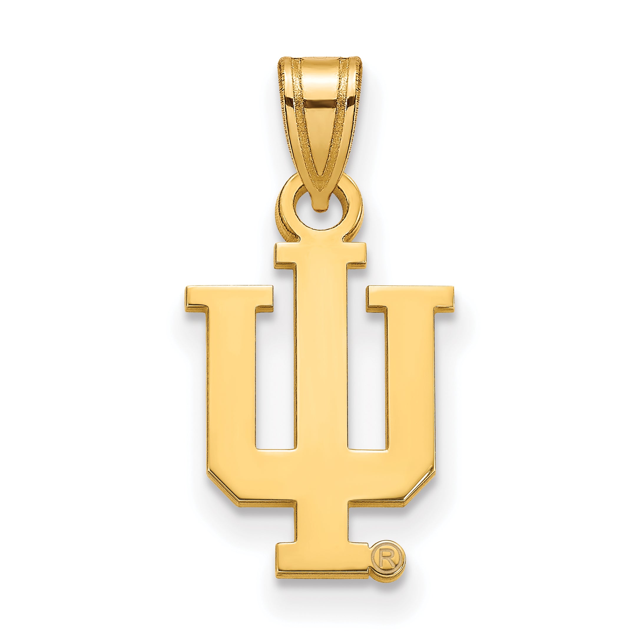 14K Yellow Gold Logoart Indiana University I U Small Pendant