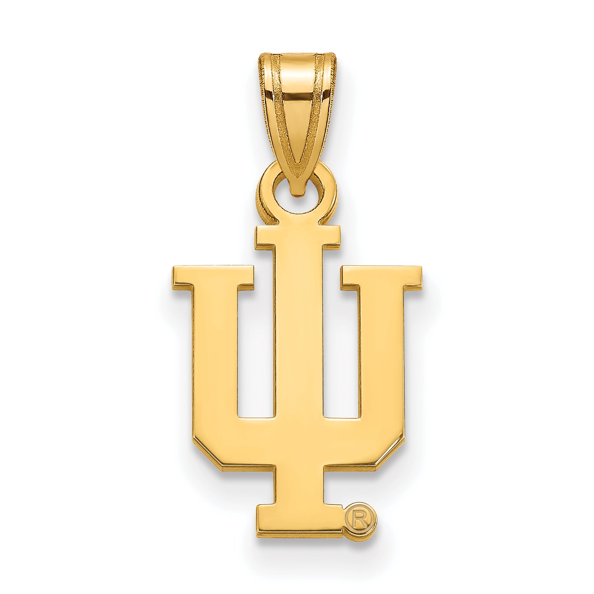 14K Yellow Gold Logoart Indiana University I U Small Pendant