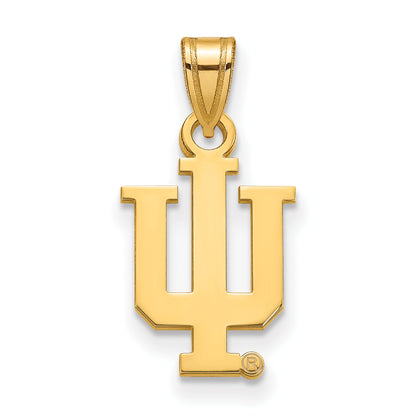14K Yellow Gold Logoart Indiana University I U Small Pendant