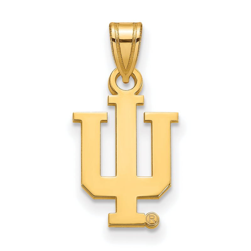 14K Yellow Gold Logoart Indiana University I U Small Pendant