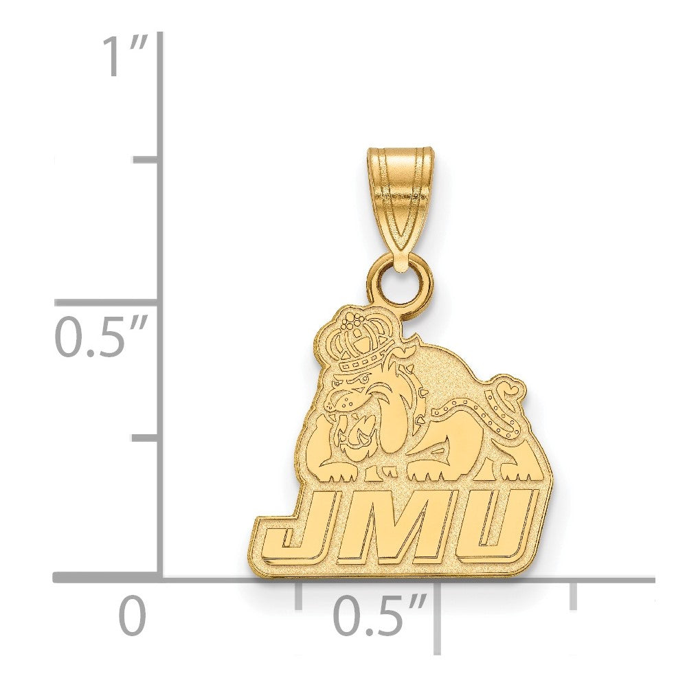 Gold Plated Sterling Silver Logoart James Madison University Small Pendant