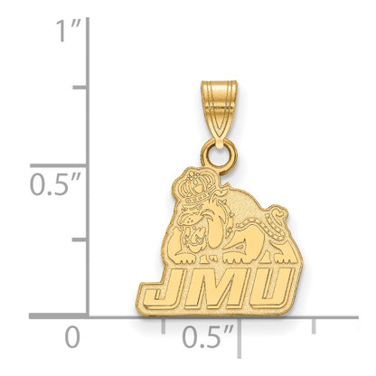 Gold Plated Sterling Silver Logoart James Madison University Small Pendant