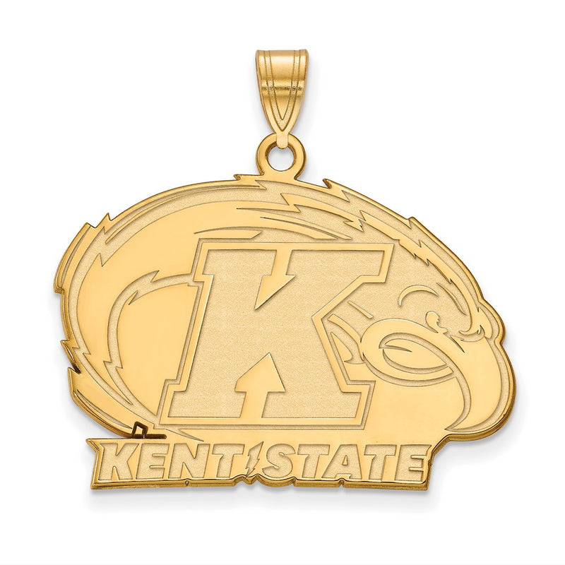 14K Yellow Gold Logoart Kent State University Large Pendant