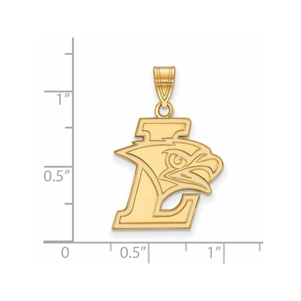 14K Yellow Gold Logoart Lehigh University Large Pendant