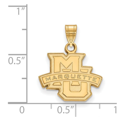 14K Yellow Gold Logoart Marquette University Small Pendant