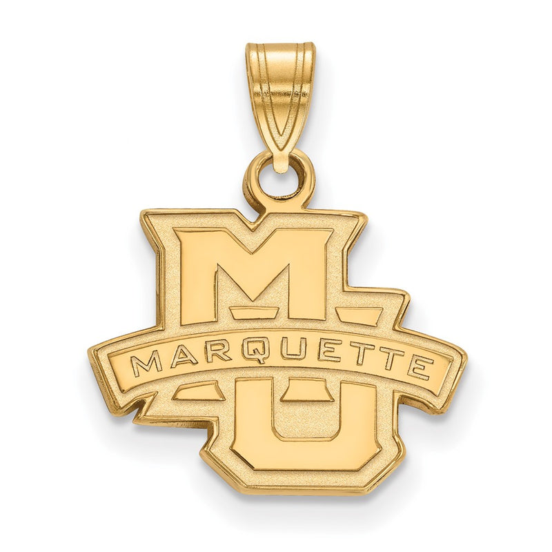 Gold Plated Sterling Silver Logoart Marquette University Small Pendant
