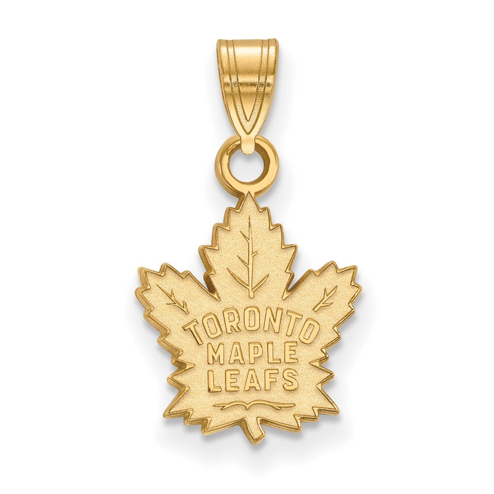 10K Yellow Gold Nhl Logoart Toronto Maple Leafs Small Pendant