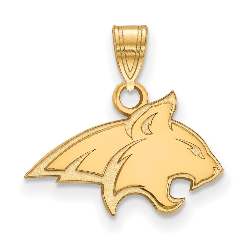 10K Yellow Gold Logoart Montana State University Bobcat Small Pendant