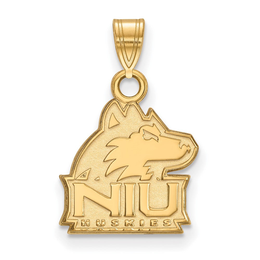 14K Yellow Gold Logoart Northern Illinois University N I U Huskies Small Pendant
