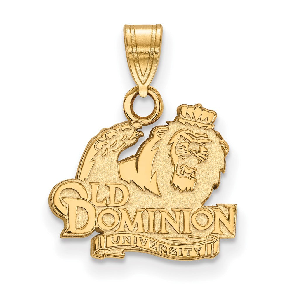 Gold Plated Sterling Silver Logoart Old Dominion University Small Pendant