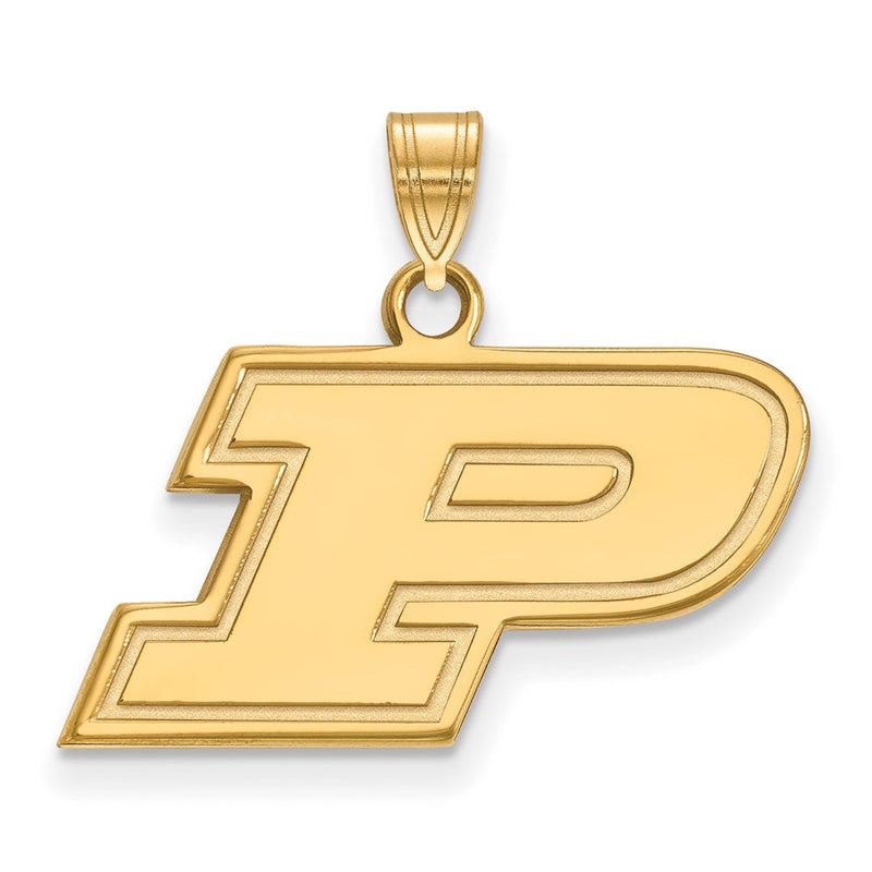 14K Yellow Gold Logoart Purdue University Letter P Small Pendant