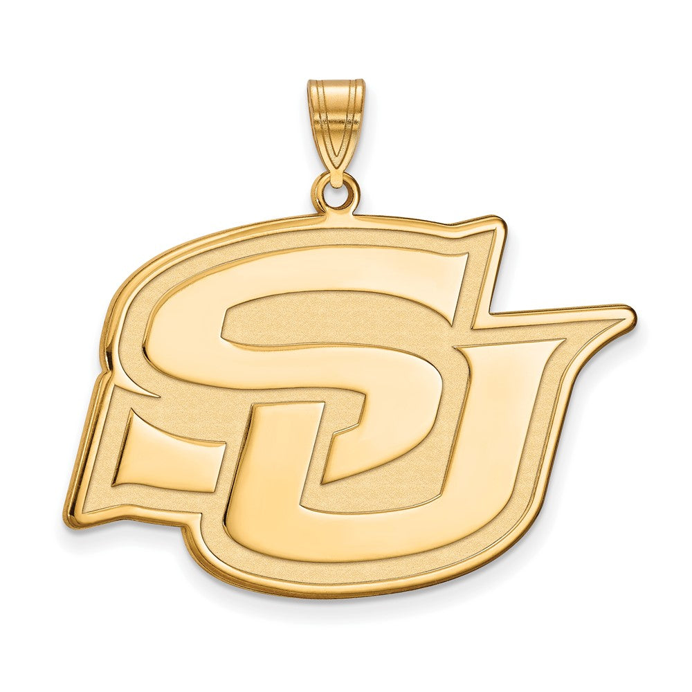 Gold Plated Sterling Silver Logoart Southern University Jaguars Extra Large Pendant