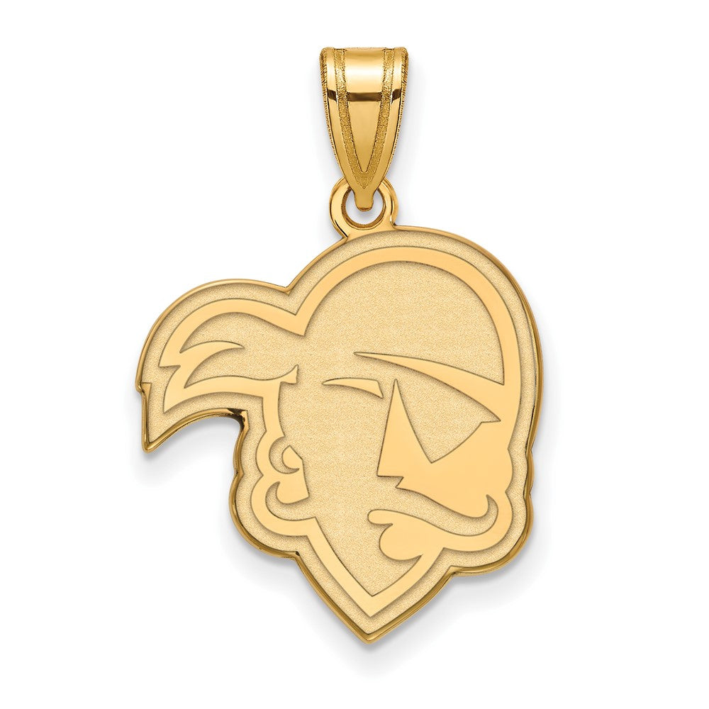 Gold Plated Sterling Silver Logoart Seton Hall University Pirate Large Pendant