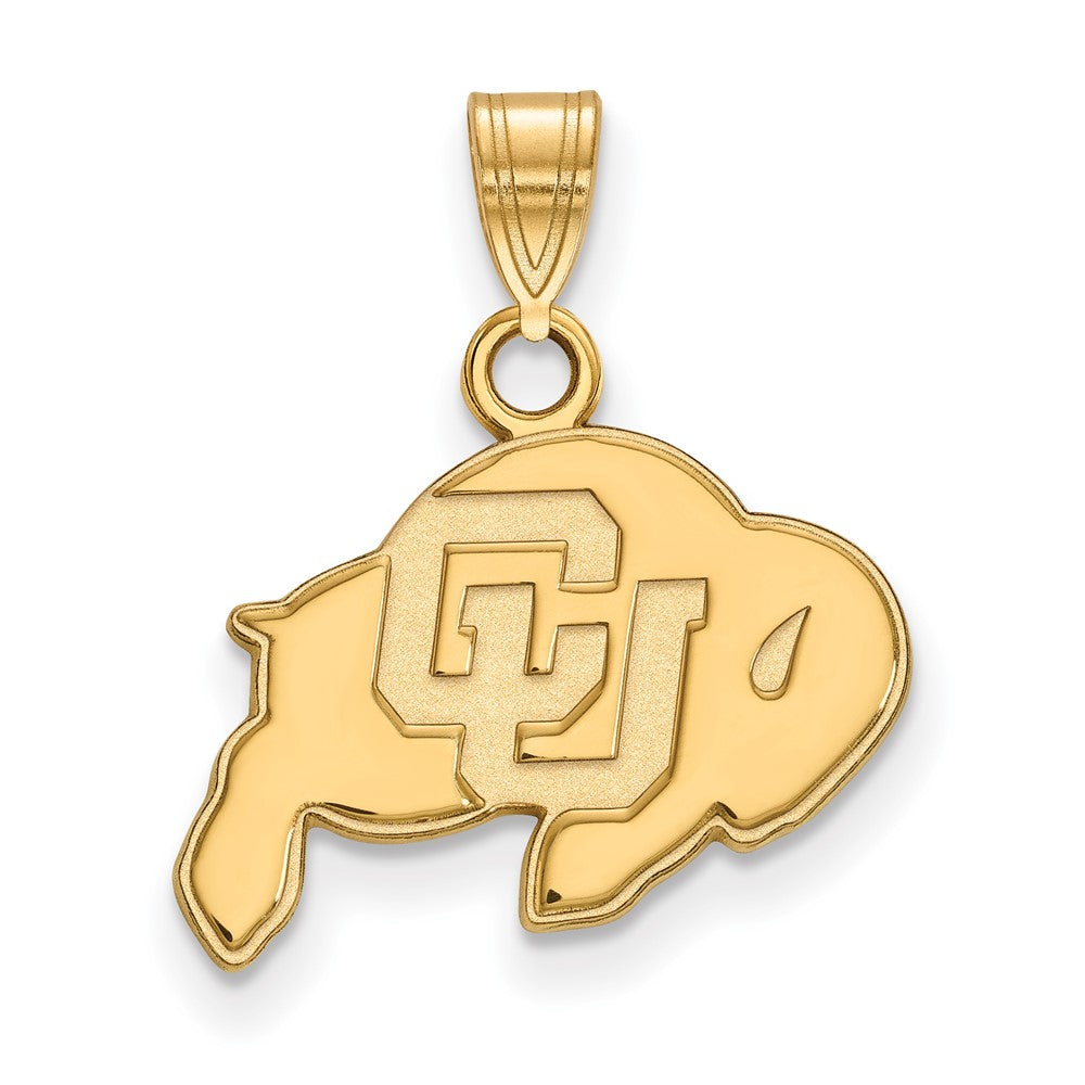 10K Yellow Gold Logoart University Of Colorado Buffalo Small Pendant