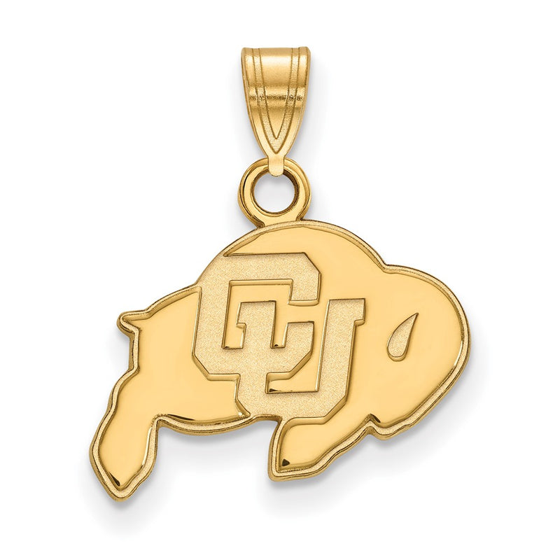 10K Yellow Gold Logoart University Of Colorado Buffalo Small Pendant