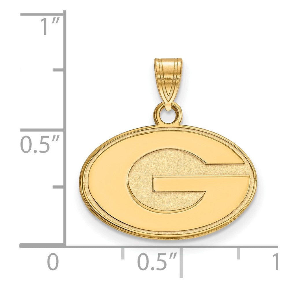 10K Yellow Gold Logoart University Of Georgia Letter G Small Pendant