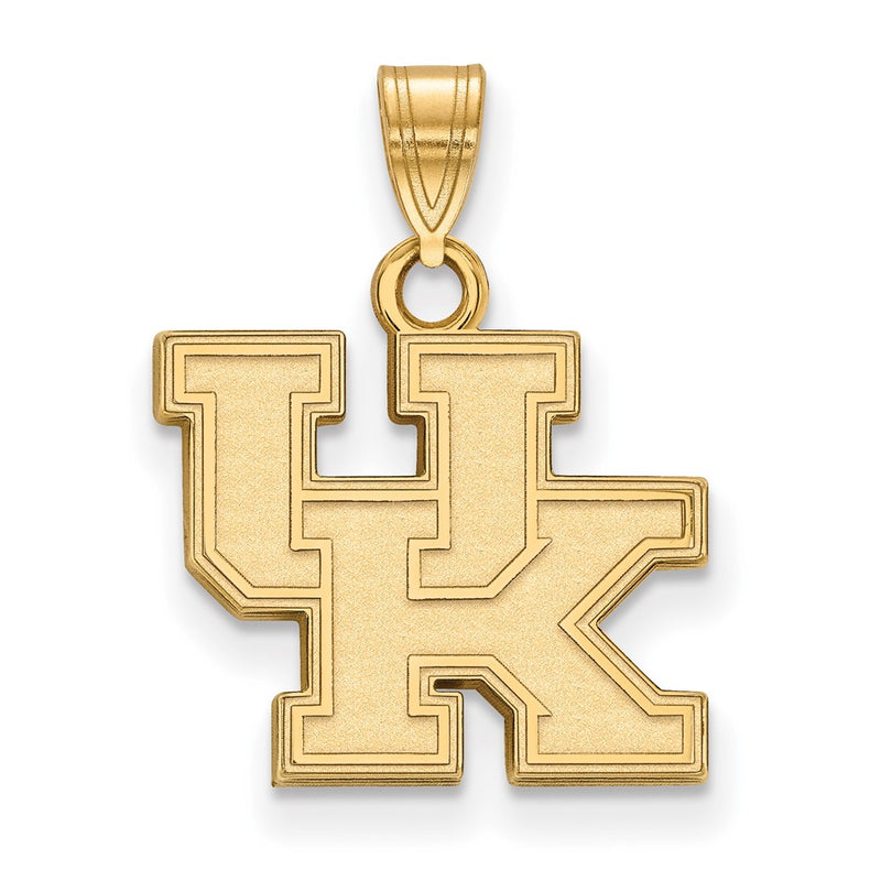 Gold Plated Sterling Silver Logoart University Of Kentucky U K Small Pendant