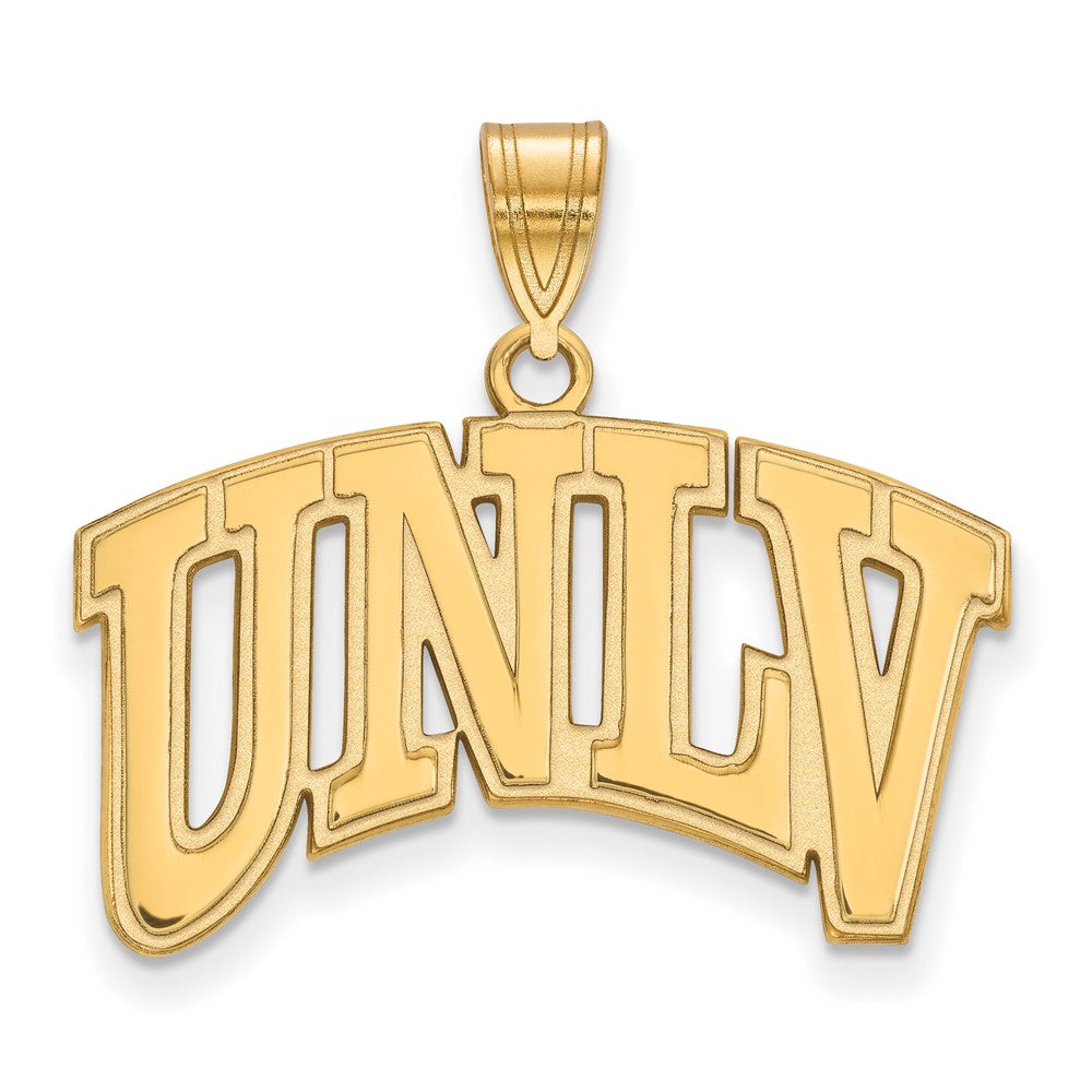 14K Yellow Gold Logoart University Of Nevada Las Vegas U N L V Large Pendant