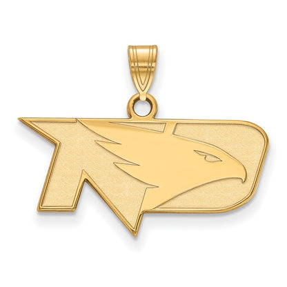 Gold Plated Sterling Silver Logoart University Of North Dakota Small Pendant