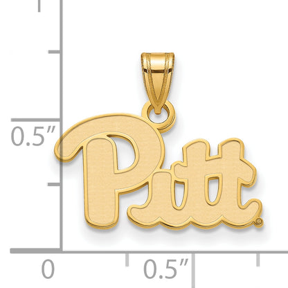 14K Yellow Gold Logoart University Of Pittsburgh Small Pendant