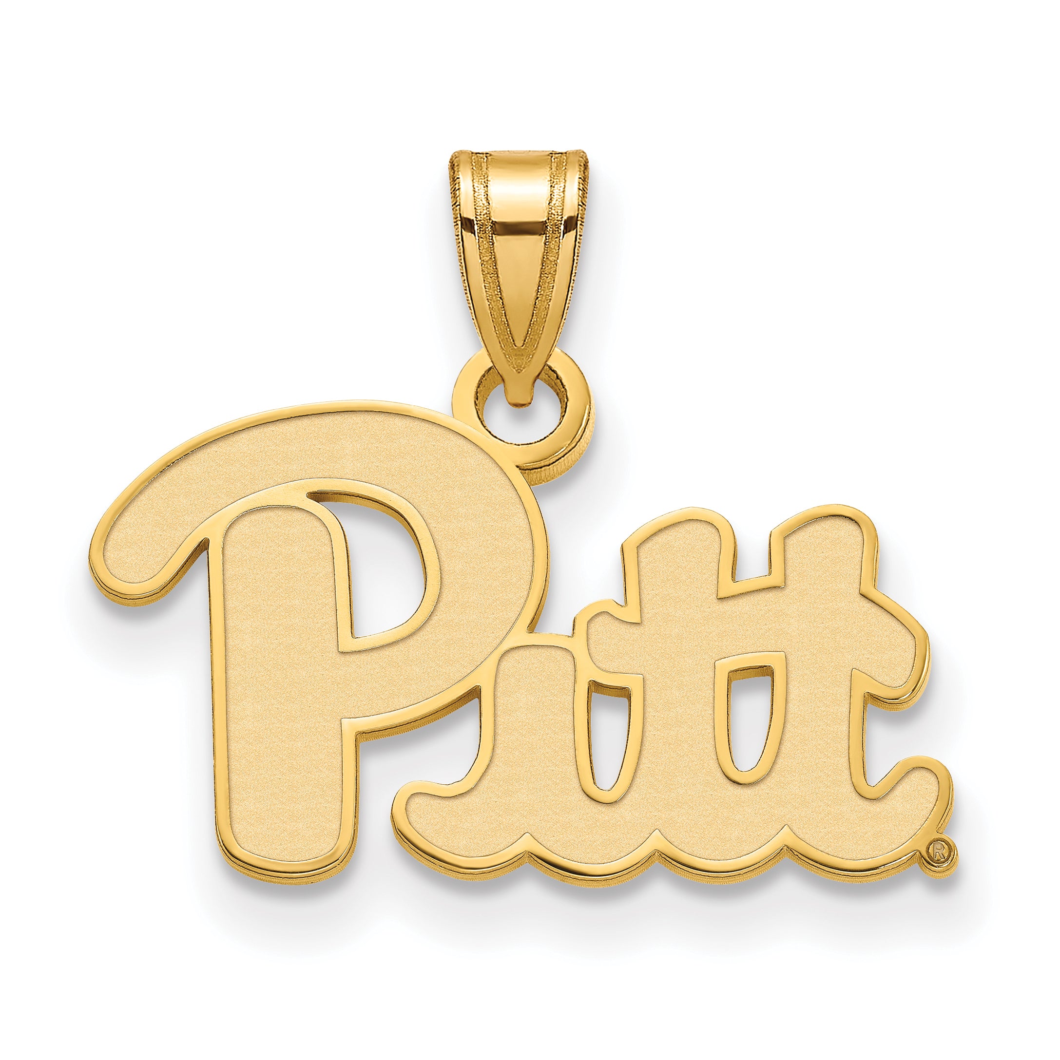 14K Yellow Gold Logoart University Of Pittsburgh Small Pendant