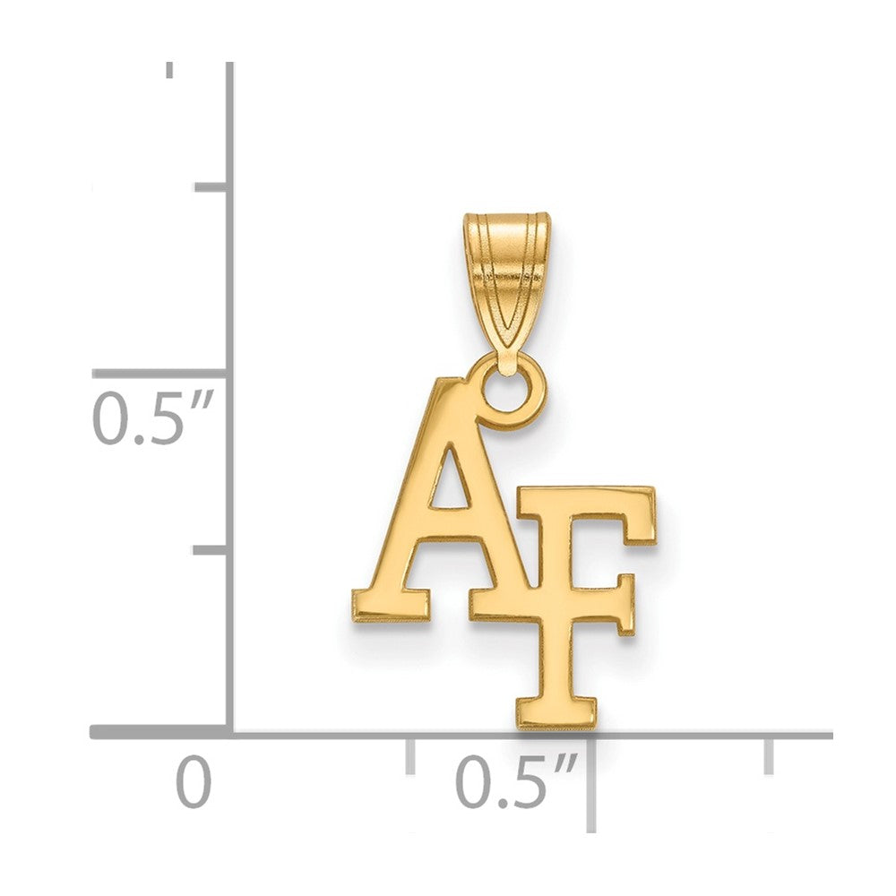 Gold Plated Sterling Silver Logoart United States Air Force Academy A F Small Pendant