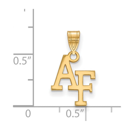 Gold Plated Sterling Silver Logoart United States Air Force Academy A F Small Pendant
