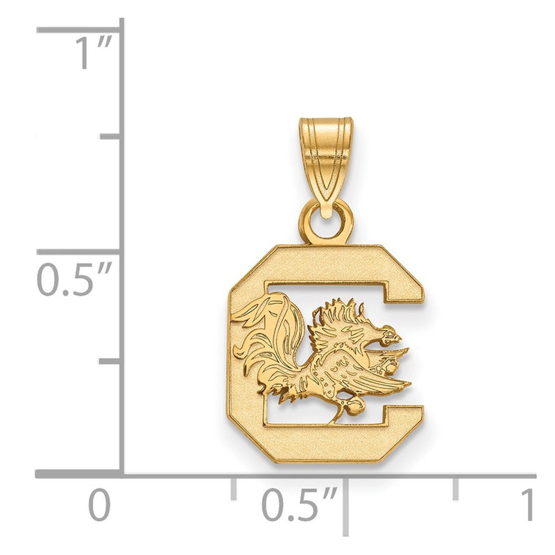 10K Yellow Gold Logoart University Of South Carolina Small Pendant