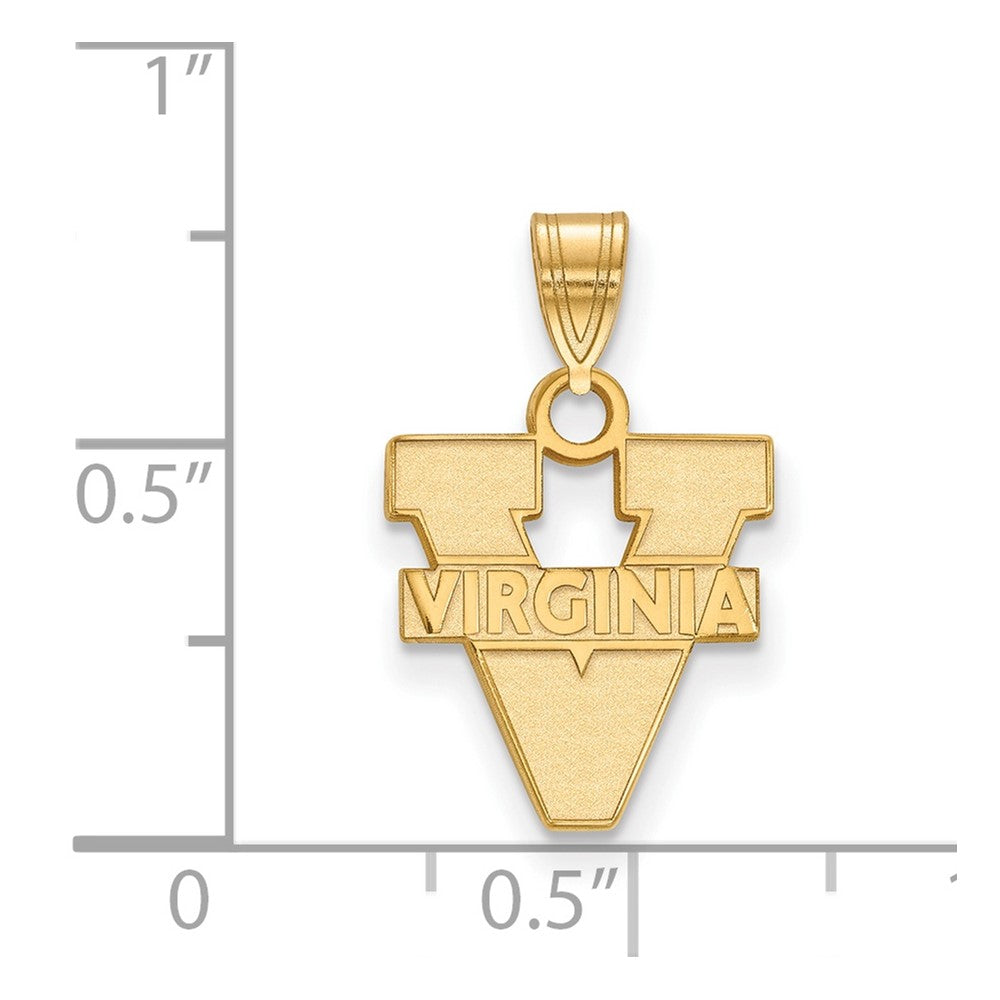 14K Yellow Gold Logoart University Of Virginia Small Pendant