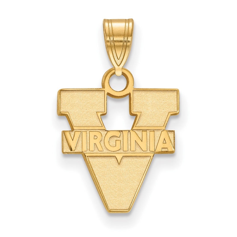10K Yellow Gold Logoart University Of Virginia Small Pendant