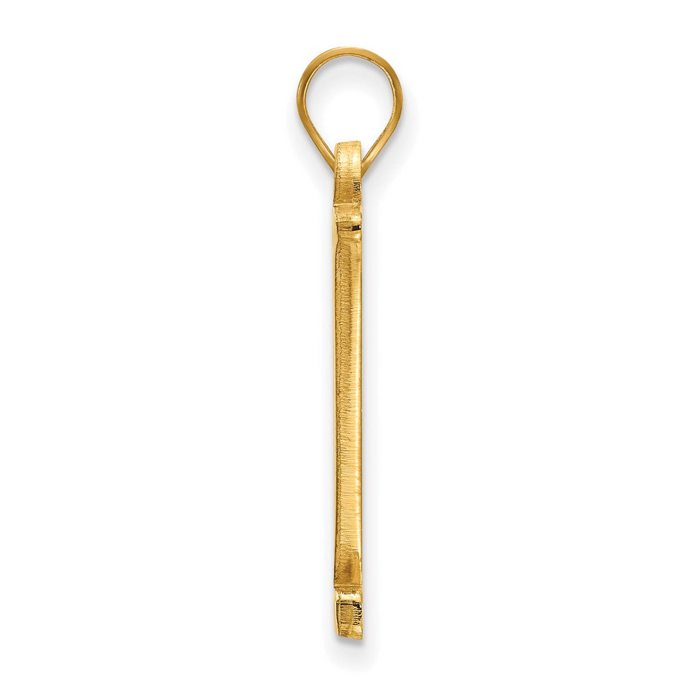 14K Yellow Gold 14Ky Logoart Vanderbilt University Large Pendant