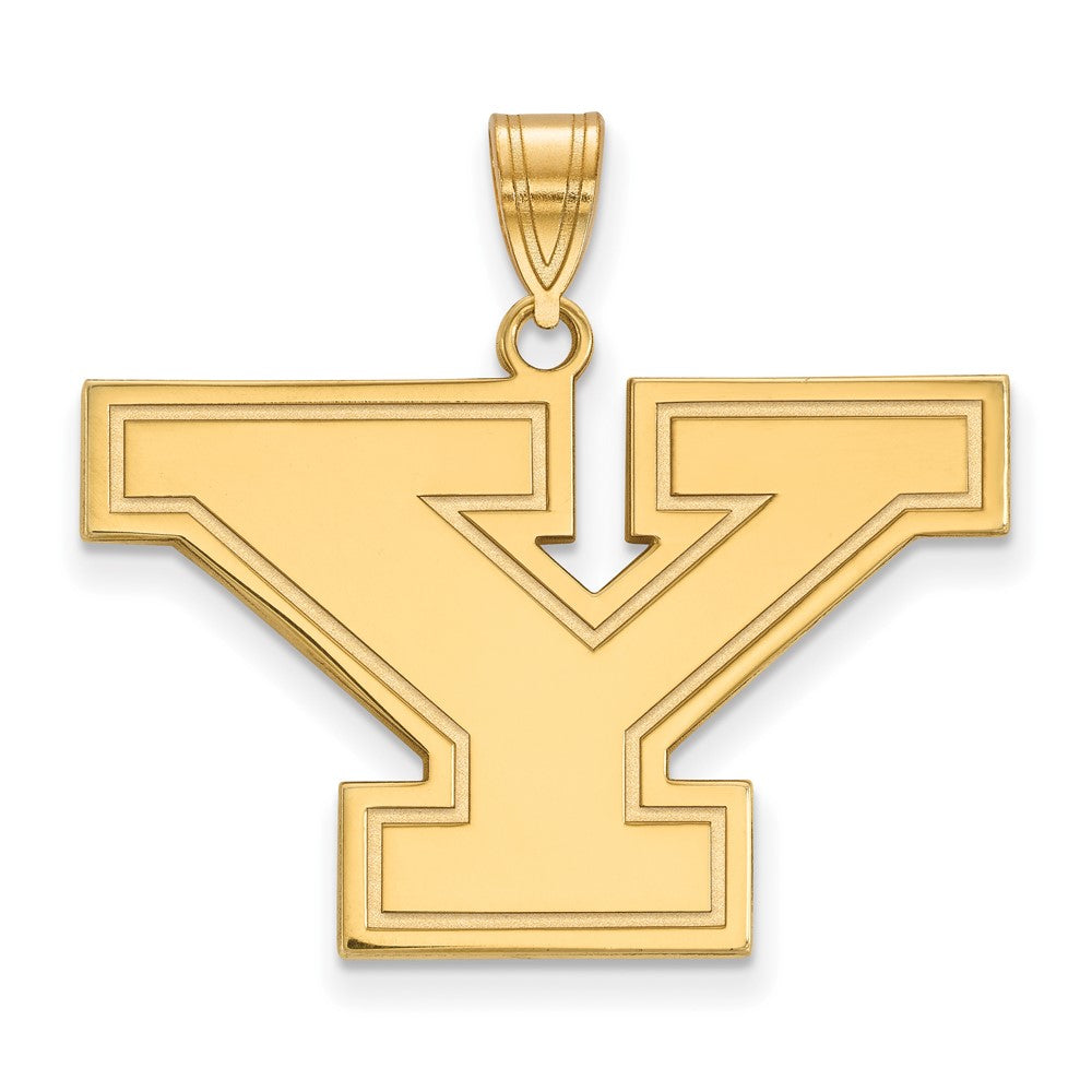 Gold Plated Sterling Silver Logoart Youngstown State University Letter Y Large Pendant