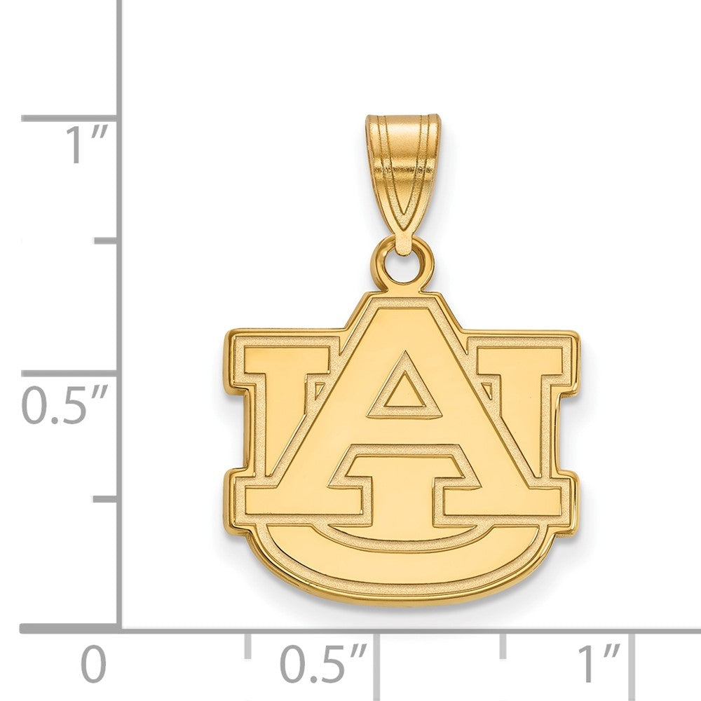 10K Yellow Gold Logoart Auburn University A U Medium Pendant