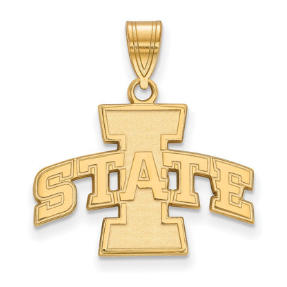 14K Yellow Gold Logoart Iowa State University Medium Pendant