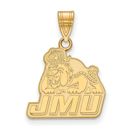 Gold Plated Sterling Silver Logoart James Madison University Medium Pendant