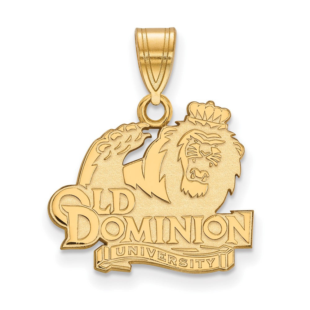 14K Yellow Gold Logoart Old Dominion University Medium Pendant