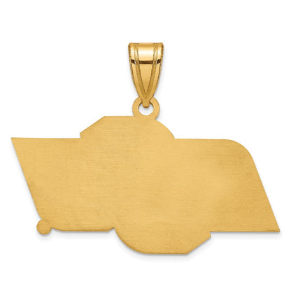 Gold Plated Sterling Silver Logoart Oklahoma State University O S U Medium Pendant