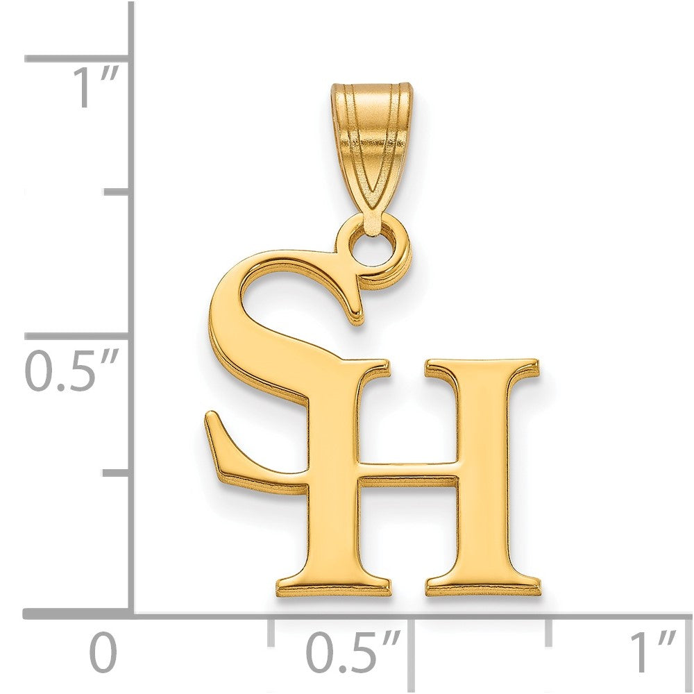 14K Yellow Gold Logoart Sam Houston State University Medium Pendant