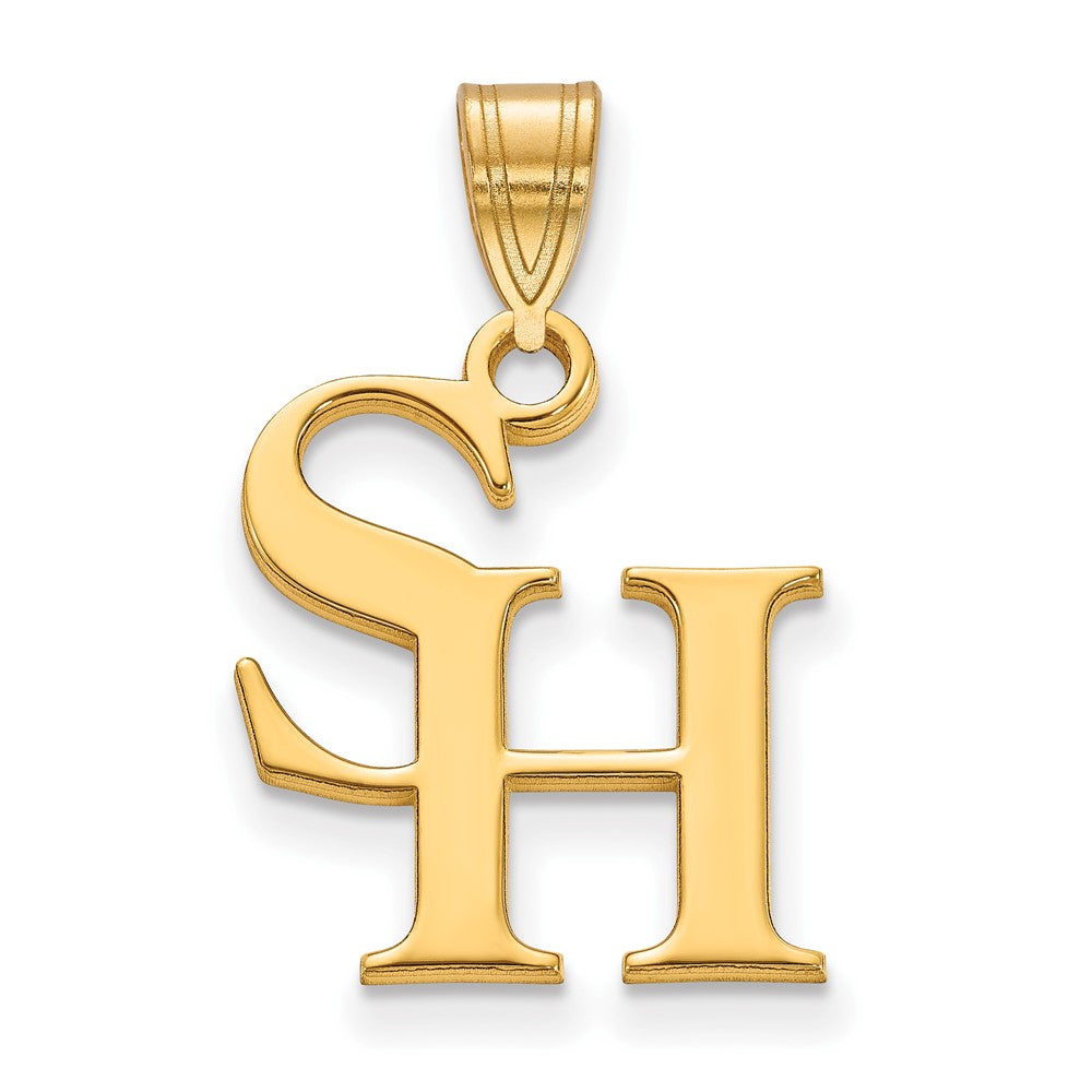 Gold Plated Sterling Silver Logoart Sam Houston State University Medium Pendant