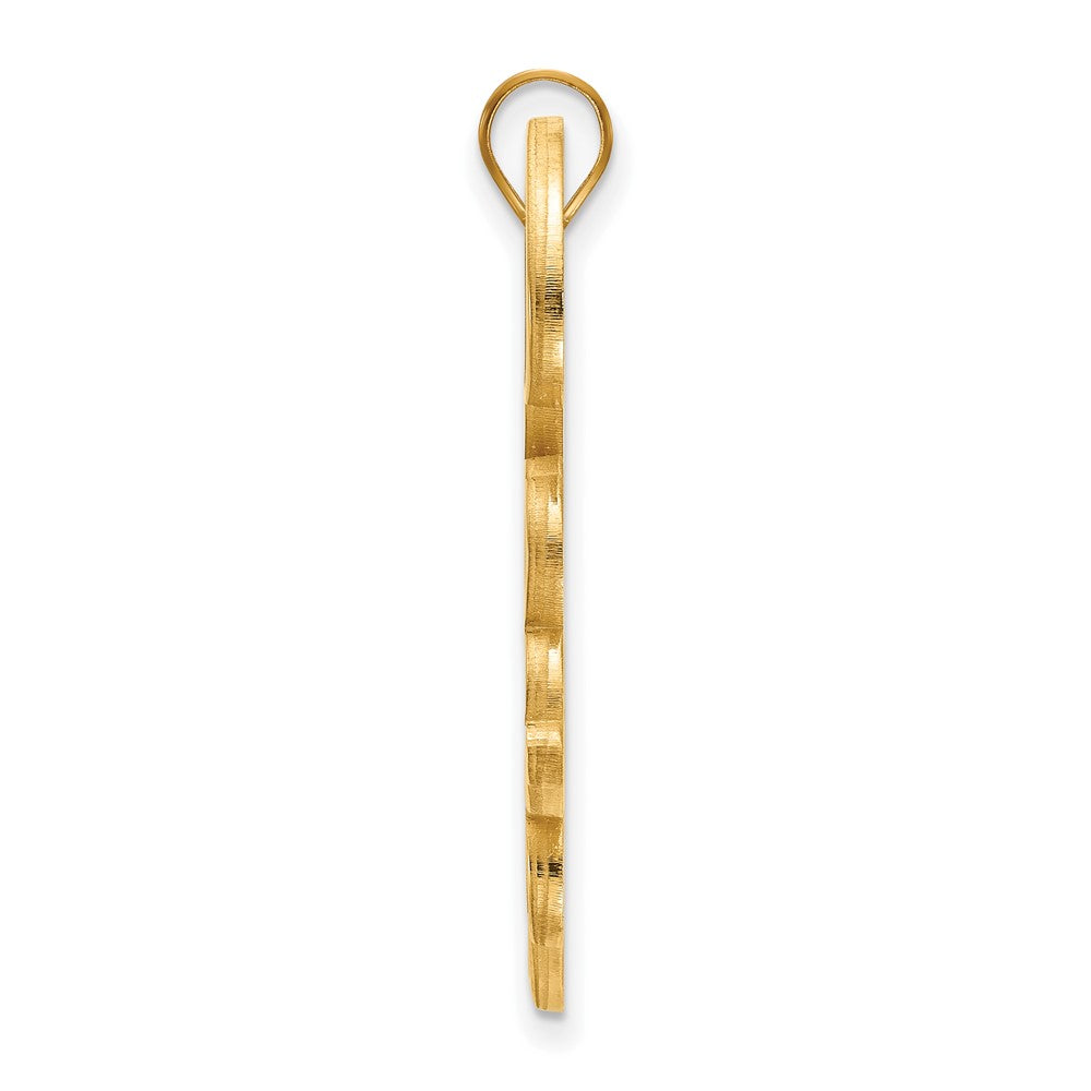 Gold Plated Sterling Silver Logoart Tulane University Extra Large Pendant