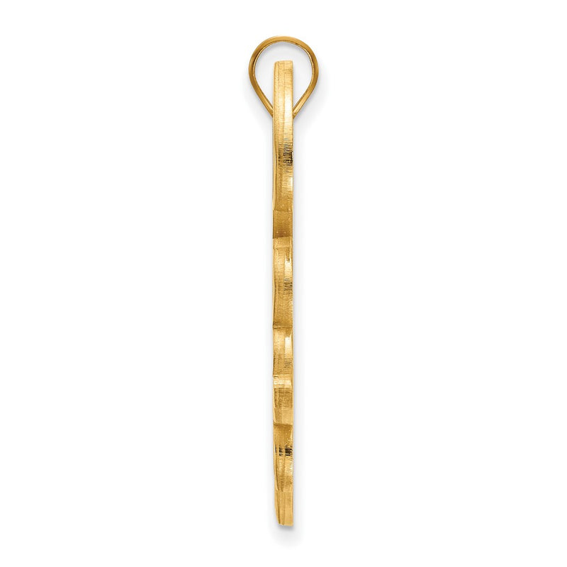 14K Yellow Gold Logoart Tulane University Extra Large Pendant