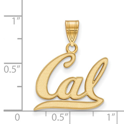 10K Yellow Gold Logoart University Of California Berkeley Medium Pendant