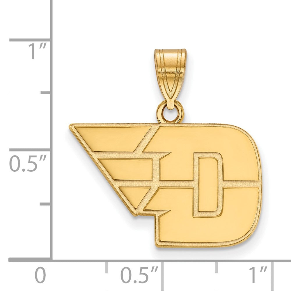 10K Yellow Gold Logoart University Of Dayton Medium Pendant