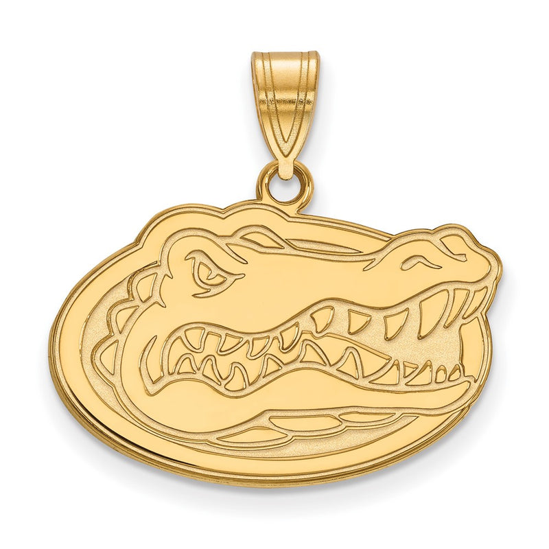 10K Yellow Gold Logoart University Of Florida Gator Medium Pendant