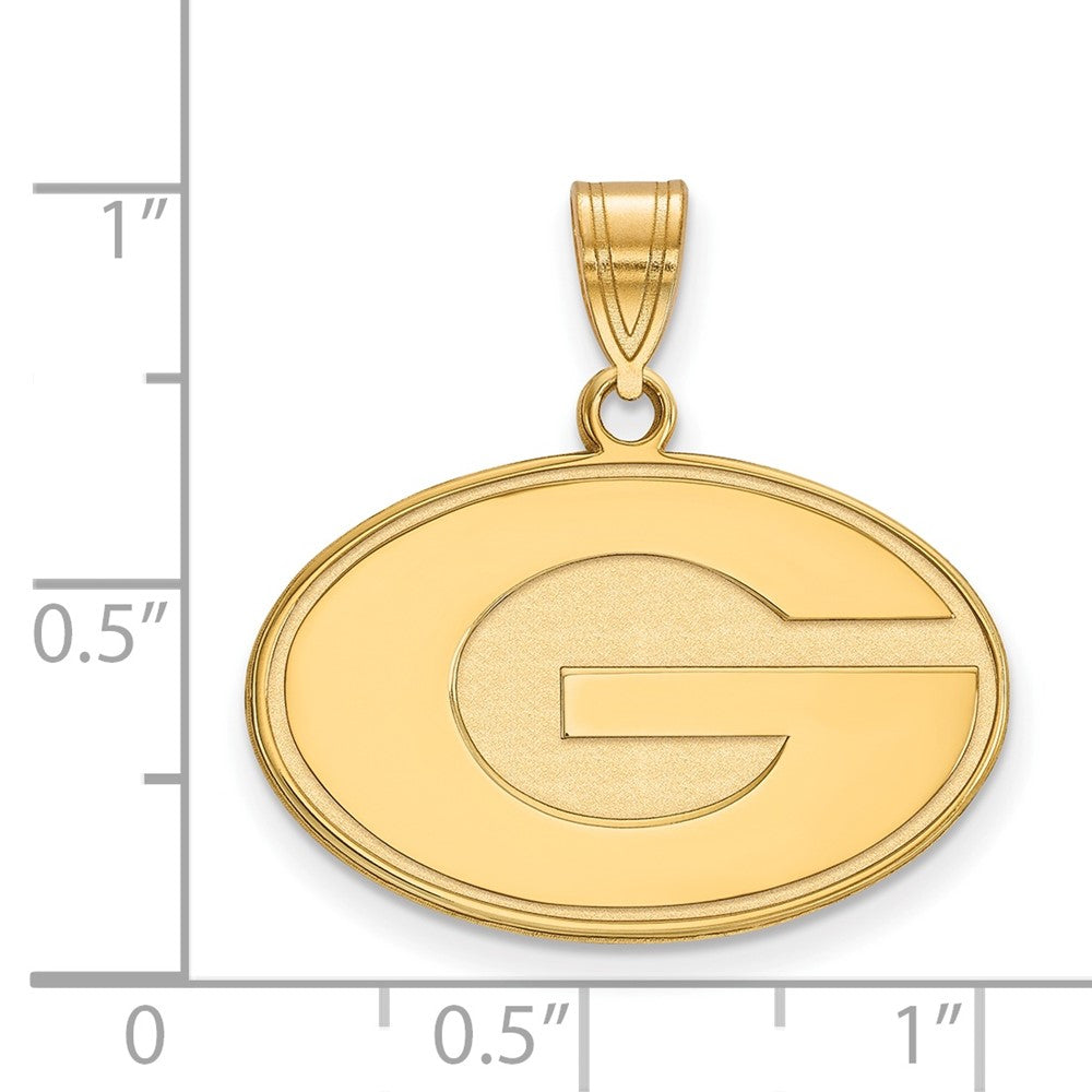 14K Yellow Gold Logoart University Of Georgia Letter G Medium Pendant