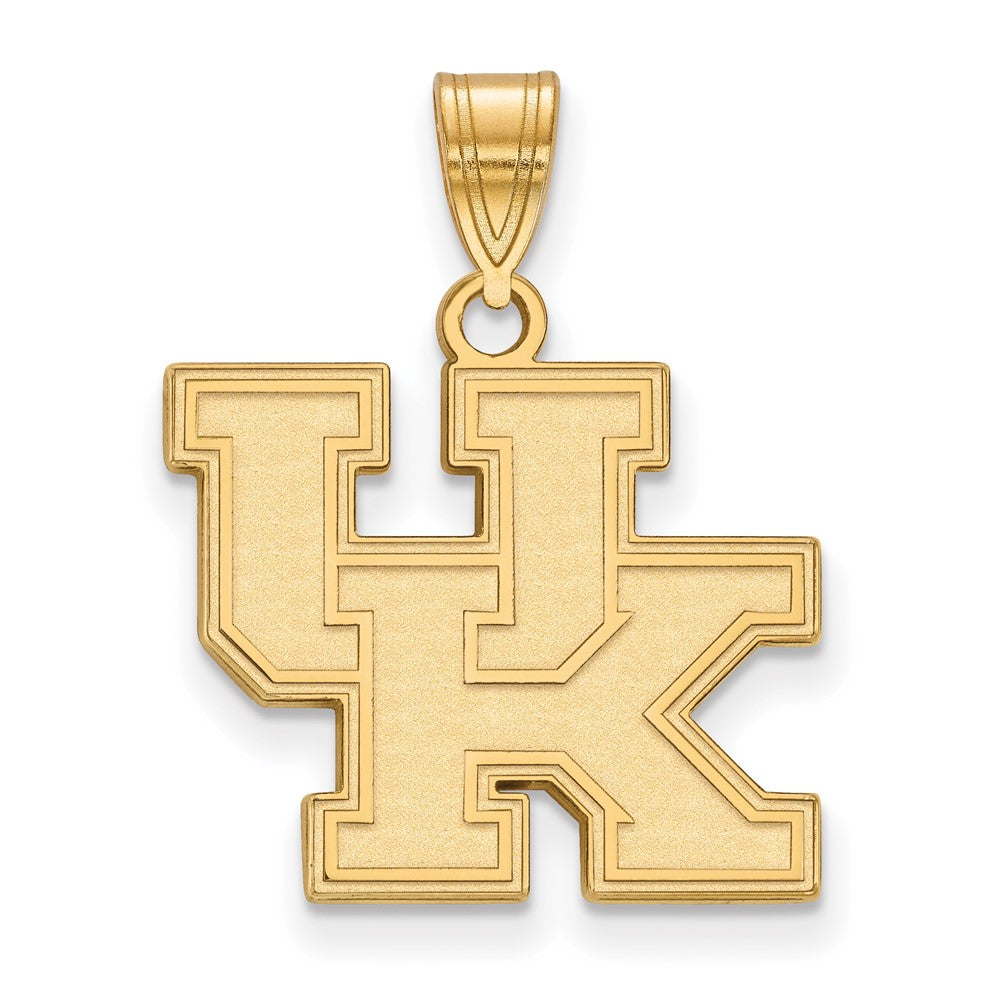Gold Plated Sterling Silver Logoart University Of Kentucky U K Medium Pendant