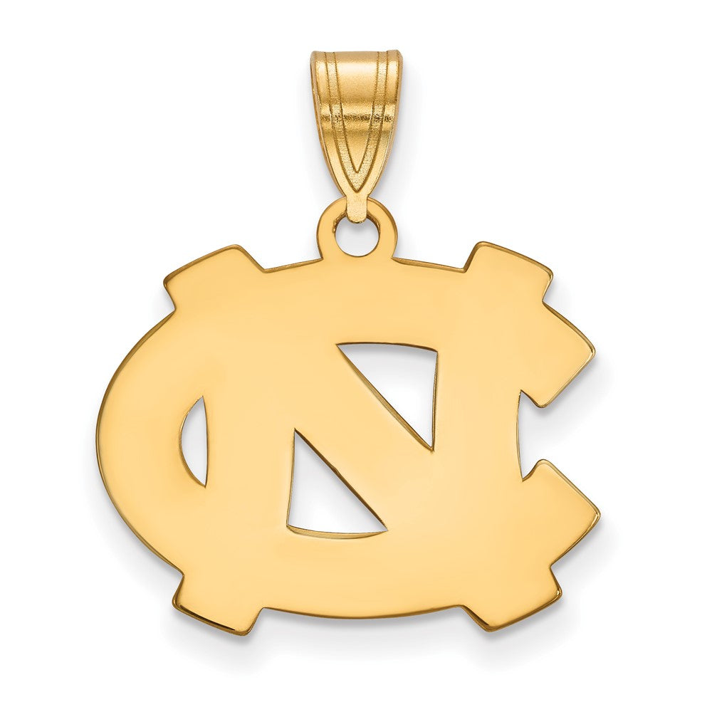 14K Yellow Gold Logoart University Of North Carolina N C Medium Pendant